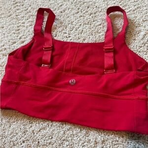 Lululemon Both Ways red bra 6 adjustable